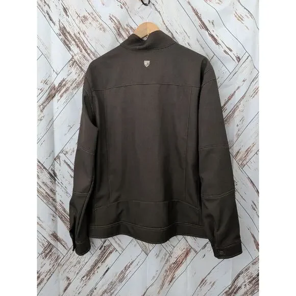 Kuhl Impakt Jacket  Espresso Brown Wind Resist Soft Shell - Picture 8 of 10